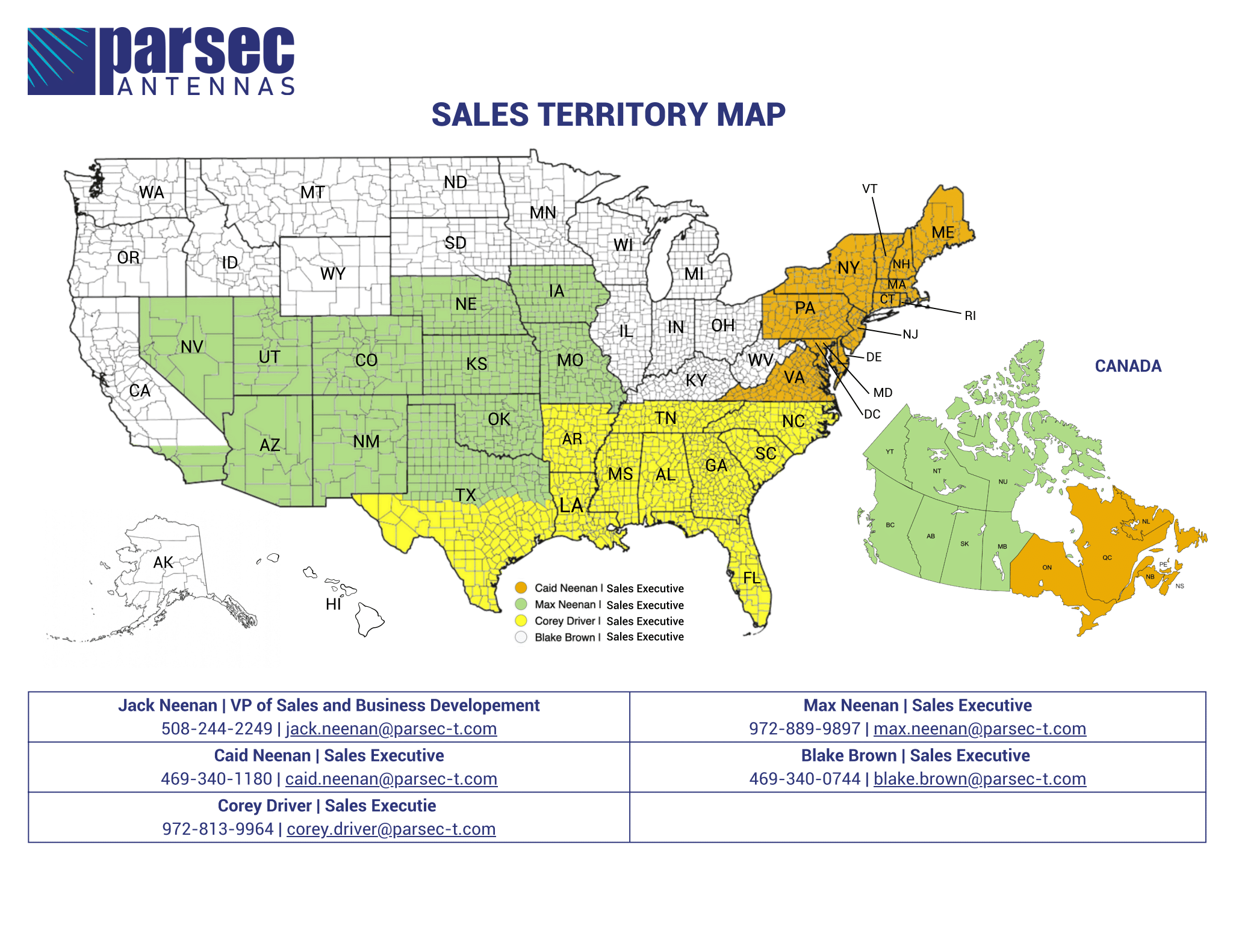 Sales Territory Map