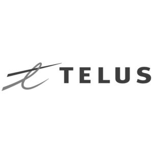 Telus Black and White Logo